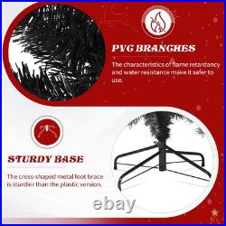 7.5 FT Christmas Tree with350 Warm White LED Lights & Tree Skirt for Holiday Party