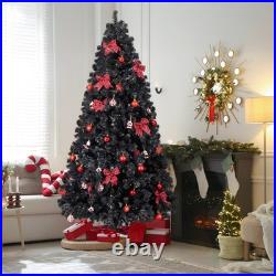 7.5 FT Christmas Tree with350 Warm White LED Lights & Tree Skirt for Holiday Party