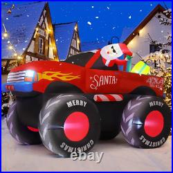 7.5 FT Long Christmas Inflatables Santa Claus Outdoor Decorations Blow up Yard S 7.5 FT Long Christmas Inflatables Santa Claus Outdoor Decorations Blow up Yard S