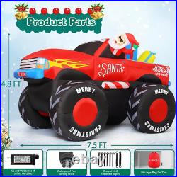 7.5 FT Long Christmas Inflatables Santa Claus Outdoor Decorations Blow up Yard S 7.5 FT Long Christmas Inflatables Santa Claus Outdoor Decorations Blow up Yard S