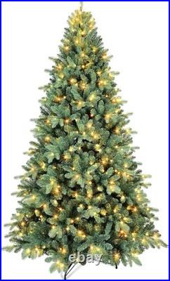 7.5 FT Prelit Artificial Christmas Tree Classic Spruce 550 light 2148 PE/PVC Tip 7.5 FT Prelit Artificial Christmas Tree Classic Spruce 550 light 2148 PE/PVC Tip
