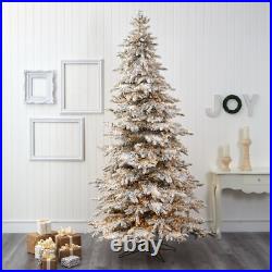 7.5' Flocked Grand Northern Rocky Fir Artificial Christmas Tree. Retail $1369