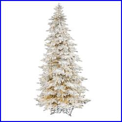 7.5' Flocked Grand Northern Rocky Fir Artificial Christmas Tree. Retail $1369