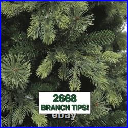 7.5 Ft Pre-lit Lighted Christmas Tree With 9 Color And Warm White Modes & Remote