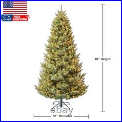 7.5' Pre-Lit Grand Spruce Green Artificial Christmas Tree with 2250 Lumadazzl