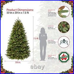 7.5' Pre-lit Fraser Fir Grand Tree Artificial Christmas Tree with 750 UL