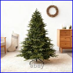 7.5 ft Artificial Christmas Tree European Fir tree & 3280 PE PVC Tips with Stand