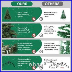 7.5 ft Artificial Christmas Tree European Fir tree & 3280 PE PVC Tips with Stand
