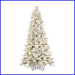 7.5-ft Candlewood pine Pre-lit Flocked Artificial Christmas Tree with Multicolor 7.5-ft Candlewood pine Pre-lit Flocked Artificial Christmas Tree with Multicolor