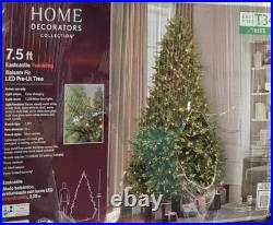 7.5 ft. Eastcastle Twinkling Balsam Fir LED Pre-Lit Artificial Christmas Tree