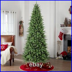 7.5 ft Pencil Artificial Christmas Tree Slim Unlit Xmastree with 1396 Branch Tip