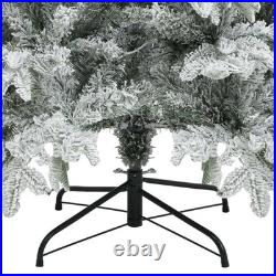7.5 ft Pre-Lit Flocked Artificial Christmas Tree with 450 Lights Snowy Branches 7.5 ft Pre-Lit Flocked Artificial Christmas Tree with 450 Lights Snowy Branches