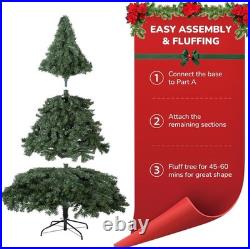 7.5 ft Pre-Lit LED Grand Duchess Balsam Fir Christmas Tree Prelit with 400 ct