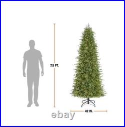 7.5 ft. Pre-Lit Slim Grand Duchess Twinkling Balsam Fir Christmas Tree T25