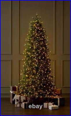 7.5 ft. Pre-Lit Slim Grand Duchess Twinkling Balsam Fir Christmas Tree T25