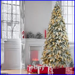 7.5ft Artificial Christmas Tree with 400 LED Lights and 1200 Bendable Branches 7.5ft Artificial Christmas Tree with 400 LED Lights and 1200 Bendable Branches