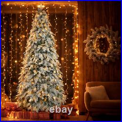 7.5ft Artificial Christmas Tree with 400 LED Lights and 1200 Bendable Branches 7.5ft Artificial Christmas Tree with 400 LED Lights and 1200 Bendable Branches