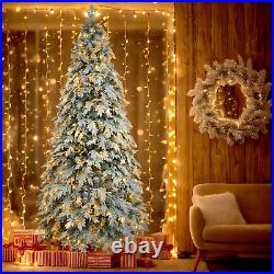 7.5ft Artificial Christmas Tree with 400 LED Lights and 1200 Bendable Branches 7.5ft Artificial Christmas Tree with 400 LED Lights and 1200 Bendable Branches