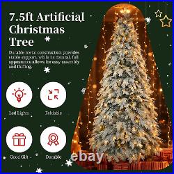 7.5ft Artificial Christmas Tree with 400 LED Lights and 1200 Bendable Branches 7.5ft Artificial Christmas Tree with 400 LED Lights and 1200 Bendable Branches