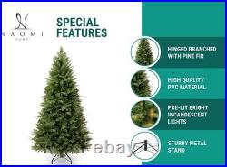7.5ft Christmas Tree with Lights, Realistic Fir Christmas Tree Prelit with 1746 7.5ft Christmas Tree with Lights, Realistic Fir Christmas Tree Prelit with 1746