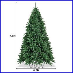 7.5ft Hinged Artificial Christmas Tree Home Unlit Douglas Full Fir with 2254 Tips