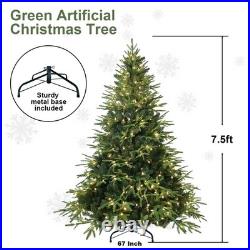 7.5ft Prelit Artificial Christmas Tree & 3348 PE/PVC Tips 400 Lights home decor 7.5ft Prelit Artificial Christmas Tree & 3348 PE/PVC Tips 400 Lights home decor