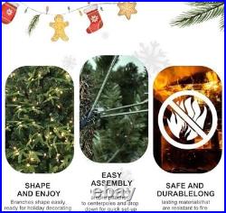7.5ft Prelit Artificial Christmas Tree & 3348 PE/PVC Tips 400 Lights home decor 7.5ft Prelit Artificial Christmas Tree & 3348 PE/PVC Tips 400 Lights home decor