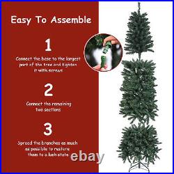 7.5ft Vermont Mixed Pine Swept Spruce Christmas Tree with1000 Branch Tips&350 LED