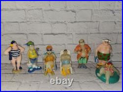 7 Boston Warehouse Fat Woman Lady Floating Man Swim Suit Beach Pool Candle Set
