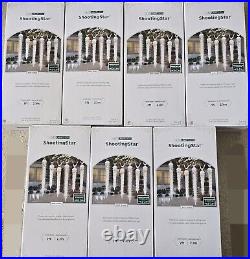 7 Boxes GEMMY LED LIGHTSHOW 8 SHOOTING STAR CHRISTMAS LIGHTS Falling ICICLE