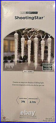 7 Boxes GEMMY LED LIGHTSHOW 8 SHOOTING STAR CHRISTMAS LIGHTS Falling ICICLE