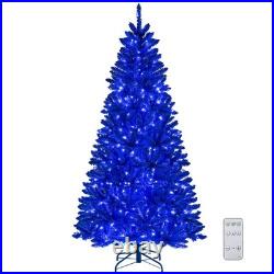 7 FT Artificial Christmas Tree with900 Branch Tips 340 LED Lights 3 Lighting Modes