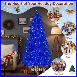 7 FT Artificial Christmas Tree with900 Branch Tips 340 LED Lights 3 Lighting Modes