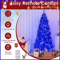 7 FT Artificial Christmas Tree with900 Branch Tips 340 LED Lights 3 Lighting Modes