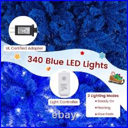 7 FT Artificial Christmas Tree with900 Branch Tips 340 LED Lights 3 Lighting Modes