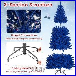 7 FT Artificial Christmas Tree with900 Branch Tips 340 LED Lights 3 Lighting Modes