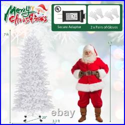 7 FT Artificial Xmas Tree with 1880 PE PVC Branch Tips 900 Warm White LED Lights 7 FT Artificial Xmas Tree with 1880 PE PVC Branch Tips 900 Warm White LED Lights