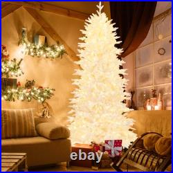 7 FT Artificial Xmas Tree with 1880 PE PVC Branch Tips 900 Warm White LED Lights 7 FT Artificial Xmas Tree with 1880 PE PVC Branch Tips 900 Warm White LED Lights