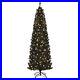 7_FT_Pre_lit_Black_Christmas_Tree_Artificial_PVC_Slim_Pencil_Halloween_Tree_01_szz