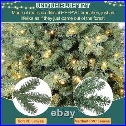 7 FT Prelit Artificial Skinny Christmas Tree with1552 PE&PVC Branch Tips 400 Light 7 FT Prelit Artificial Skinny Christmas Tree with1552 PE&PVC Branch Tips 400 Light