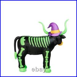 7 FT Skeleton Longhorn Halloween Inflatable LED Lighted Outdoor Yard Decor