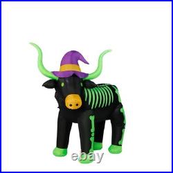 7 FT Skeleton Longhorn Halloween Inflatable LED Lighted Outdoor Yard Decor 7 FT Skeleton Longhorn Halloween Inflatable LED Lighted Outdoor Yard Decor