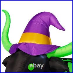 7 FT Skeleton Longhorn Halloween Inflatable LED Lighted Outdoor Yard Decor