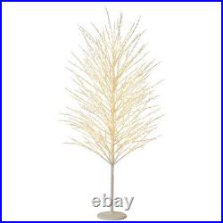 7 Ft Christmas Twinkle Tree With Lights 1740007, White Distressed Pkg