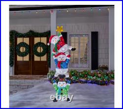 7 Ft. LED Stacked Snowmen Yard Decoration Christmas HOME ACCENTS HOLIDAY