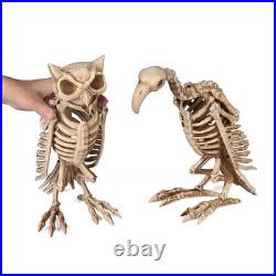 7 Ft Scary Animated Pumpkin Prop Vulture & Owl Skeleton Halloween 2026