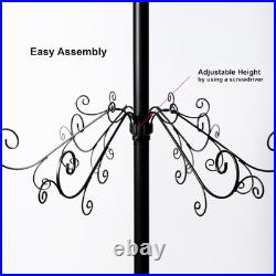 7 Ft Wrought Iron Christmas Tree Ornament Display Stand Metal Holder Hanger Wire 7 Ft Wrought Iron Christmas Tree Ornament Display Stand Metal Holder Hanger Wire