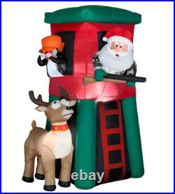 7' Inflatable LED Christmas Hunting Santa in Deer Stand Deluxe Yard Decoration 7' Inflatable LED Christmas Hunting Santa in Deer Stand Deluxe Yard Decoration
