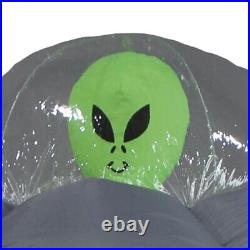 7' Inflatable Spooky Alien UFO with Inferno LED Tractor Beam Yard Halloween Decor 7' Inflatable Spooky Alien UFO with Inferno LED Tractor Beam Yard Halloween Decor