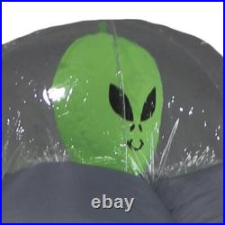 7' Inflatable Spooky Alien UFO with Inferno LED Tractor Beam Yard Halloween Decor 7' Inflatable Spooky Alien UFO with Inferno LED Tractor Beam Yard Halloween Decor